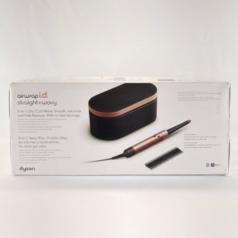 Dyson airwrap i.d. Straight Wavy Hair Amber Silk 6-in-1 Styler Set New Open Box - Picture 2 of 12
